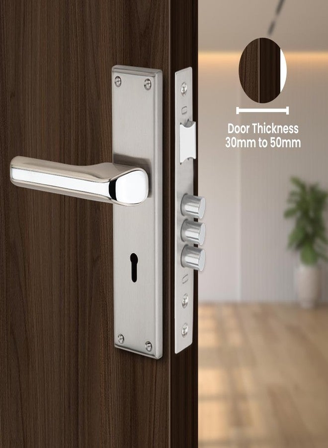 لينك قفل نقر Link Texa | للأبواب الرئيسية والداخلية في المنازل والمكاتب والفنادق | طقم مقبض متين 8 بوصات مع إمكانية الوصول بالمفتاح من كلا الجانبين، 3 مفاتيح | تشطيب من الفولاذ المقاوم للصدأ | ضمان لمدة سنتين - Image 2